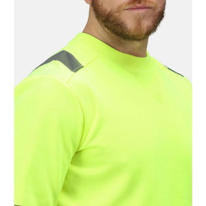 เสื้อสเวตเชิ้ตแขนยาวสะท้อนแสงสีเหลืองสำหรับงานอุตสาหกรรม ขายส่งเสื้อสะท้อนแสงสำหรับผู้ชาย เสื้อทำงาน - Product Image 4