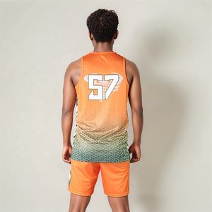 Camiseta de Baloncesto Sublimada Personalizada al por Mayor, Talla Grande, Transpirable, Antibacteriana, Sin Mangas, Uniforme Unisex 100% - Product Image 2