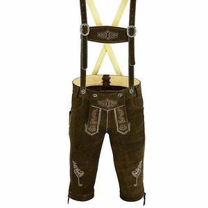 Lederhosen marron foncé pour hommes, festival de la bière bavaroise, tailles européennes 46 à 62 - Product Image 1