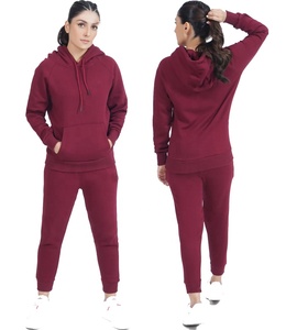 Trajes deportivos de 2 piezas de alta calidad para mujer, sudaderas informales ajustadas de manga larga con capucha, pantalones de chándal, patrón de chándal de invierno - Product Image 6