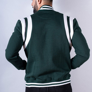 Lettermen <b>Jacket</b> Modern Design Stand Collar <b>Men</b> Vintage Style <b>Waterproof</b> Windproof Reversible Breathable Eco-Friendly <b>Winter</b> - Product Image 5