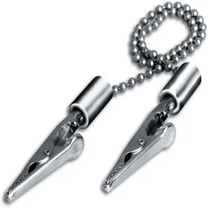 OdontoMed 2011 Manual Stainless Steel Dental Napkin Holder Metal Ball Chain Bib Clips for Clinic Use | CE Certified 2-Year - Product Image 4