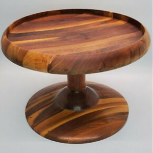 Hand <b>Crafted</b> Design Cake Stand Wooden Cake Stand Cake <b>Tools</b> Wooden Cake Platter Solid Wood Cake Stand At Factory Wholesale Price - Product Image 3