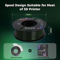 Filaments d'impression 3D en plastique PETG populaires SOVOL 2026 pour imprimantes 3D FDM, 1,75 mm, 1 kg/rouleau, pour OEM ou vente en gros