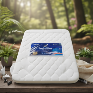 Par de almohadillas de espuma de microfibra de 6 pulgadas tamaño Queen, cómodas, de 72x36x6 pulgadas, para uso doméstico y hotelero, lavables. - Product Image 3