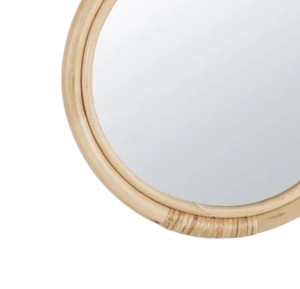 Bohemian Hanging Bear Ear <b>Mirror</b> Rattan <b>Kids</b> Bedroom Wall Decor Natural Woven Wicker Wall Art <b>Mirror</b> Rattan Decor Maker - Product Image 3