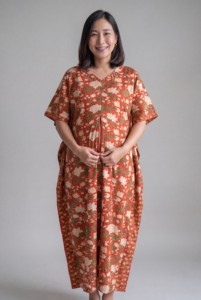 Women’s Hand Block Print Maternity <b>Kaftan</b> <b>Dress</b> Loose Fit Boho Pregnancy Maxi <b>Dress</b> Wholesale Price - Product Image 1