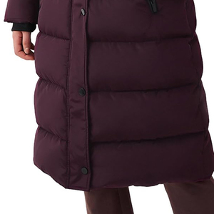 เสื้อแจ็คเก็ตพัฟเฟอร์สำหรับผู้หญิงขายดี ผลิตจากโรงงานโดยตรง สำหรับฤดูหนาว ทรงยาว ไซส์ใหญ่ บุผ้านวม ปิดด้วยซิป - Product Image 4