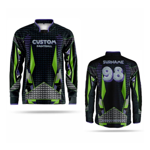 Maillot de paintball personnalisé directement de l'usine, conception d'équipe sur mesure, tissu sportif respirant, approvisionnement en gros pour importateurs et distributeurs mondiaux - Product Image 2
