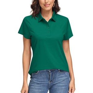 Polos Personalizados para Mujer, de Alta Calidad, Casuales, de Verano, Transpirables, Diseño Simple, Color Liso - Product Image 4