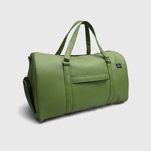 Bolsa de Viaje de Cuero Genuino Verde Elite de Alta Calidad con Amplia Capacidad de Almacenamiento, Fabricante OEM - Product Image 6