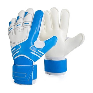 Football Goalkeeper Gloves Full Finger PU Leather Hook & Loop Adjustable Wrist <b>Strap</b> Non-Slip Breathable Unisex - Product Image 1