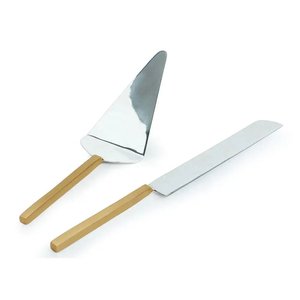 Couteau et Spatule à Gâteau en Acier Inoxydable de Style Occidental avec Manche Fait Main au Design Unique et Différent - Product Image 4