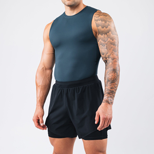 Summer <b>Men</b> Bodybuilding Sleeveless Tops Workout Fitness Vest <b>Men</b> New Fashion Tank Tops Oversize Casual <b>Singlets</b> OEM Service - Product Image 3