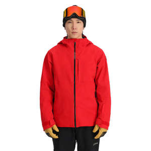 Veste de ski d'hiver imperméable pour homme, veste à capuche professionnelle pour snowboard, coupe-vent, thermique, vêtements de sport de montagne, parka rouge - Product Image 2