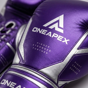 Guantes de Boxeo de Cuero Morado, Guantes de Entrenamiento Profesional, Guantes de Boxeo Acolchados, Logotipo Personalizado OEM, Guantes Deportivos al por Mayor - Product Image 3