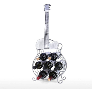 Unique Design Metal Guitar Wine <b>Rack</b> For 6 Bottles Home Decor <b>Display</b> Stand Handmade Iron Wine <b>Racks</b> - Product Image 1