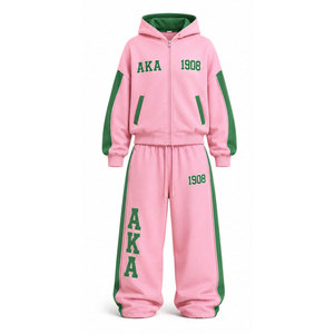Conjunto Deportivo de Dos Piezas AKA Sorority, Chaqueta y Pantalones Deportivos Bordados Personalizados - Product Image 5