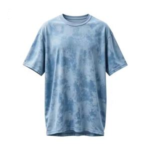 เสื้อยืดผู้ชายสไตล์วินเทจฟอกสีแบบแอซิดวอช เสื้อผ้าสตรีทแวร์ - Product Image 1