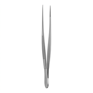 Pinzas de Titanio Delicate Touch Gerald con Puntas de Anillo de Plataforma de 1 mm, Mango Recto y Plano, Instrumento Quirúrgico ZETOMEDPRO - Product Image 2