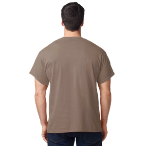 เสื้อยืดผู้ชายสีน้ำตาล Savana ผ้าฝ้ายคอตตอน แขนสั้น คอกลม เสื้อลำลอง ขายส่งเสื้อเปล่า - Product Image 3