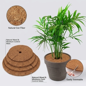 Manta de Fibra de Coco para Jardín, Anti-Hierbas, 6 Pulgadas, 10 Piezas, Menos Voluminoso, Aspecto Natural, Bio Orgánico, Ahorra Espacio - Product Image 5