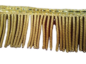 Borlas Cordón Borla Lingote de oro Hilo metálico y viscosa para estola litúrgica - Product Image 3