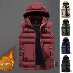 Servicio OEM, Chaleco Acolchado Informal Personalizado para Hombre, Negro, de Mezclilla, Transpirable, Ecológico, de Alta Calidad, Cortavientos, con Cierre, Tallas Grandes - Product Image 2