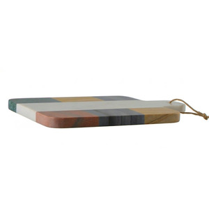 Planche à découper en marbre de 12 pouces, rectangulaire, avec poignée, durable, pour la cuisine, pour couper, servir, planche à fromage - Product Image 1