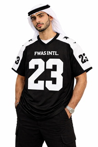 Camiseta de Fútbol Americano para Hombre al por Mayor, Personalizada, de Malla de Poliéster Transpirable, con Número Impreso, Estilo Urbano, Cuello en V, OEM, B2B, EE. UU. - Product Image 3