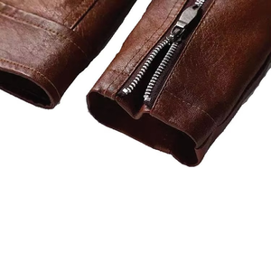 <b>Men's</b> <b>Leather</b> <b>Jacket</b> Wholesale With Custom Logo High Quality Motorcycle Biker <b>Jackets</b> Genuine Cowhide <b>Leather</b> <b>jacket</b> for <b>men</b> - Product Image 1