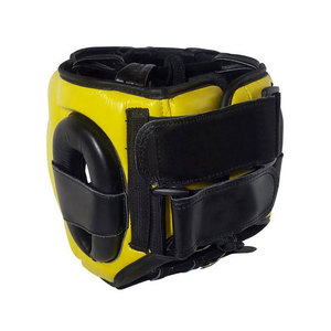 Custom Boxing Headgear Shock Absorbing Leather <b>Head</b> Guard for Sparring <b>Training</b> and Competition - Product Image 4