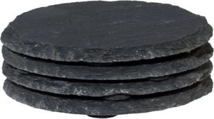 Sous-verres en ardoise en vrac, sous-verres en pierre naturelle, sous-verres en ardoise noire en vrac, sous-verres carrés en pierre d'ardoise pour bar, cuisine, maison - Product Image 2