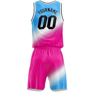 Uniforme de Baloncesto Sublimado Reversible Personalizado de Alta Calidad, Transpirable, con Estampado y Absorción de Humedad, Venta al Por Mayor OEM - Product Image 4
