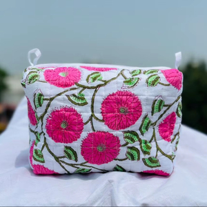 Cosmetic <b>Toiletry</b> Bag Practical and Stylish <b>Storage</b> Solution for Beauty Essentials Indian Vintage Makeup Bags for Sale - Product Image 1