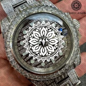Montre Charm Luxury Vintage Fashion pour homme, boîtier carré en acier inoxydable 40 mm, mouvement mécanique analogique, chronographe, date automatique, 10 aiguilles - Product Image 3
