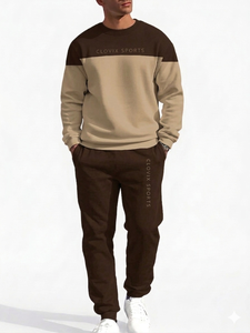 Ensemble de survêtement pour homme sur mesure, 100% coton, poids lourd, style streetwear, vente en gros, logo personnalisé, ensemble de vêtements de sport pour le jogging, prix abordable - Product Image 5