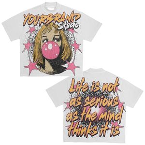 เสื้อยืดผู้ชายไซส์ใหญ่พิเศษคุณภาพสูง ผ้าฝ้าย 100% สั่งทำได้ พิมพ์ลายวินเทจ เสื้อยืดผ้าฝ้ายออร์แกนิค ขายส่ง - Product Image 4