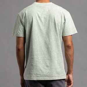 เสื้อยืดทรงปกติแบบฟอกกรด สไตล์วินเทจ ผ้าฝ้ายถัก 100% เป็นมิตรกับสิ่งแวดล้อม ขายส่งราคาถูก ผ้าคุณภาพดีที่สุด - Product Image 3