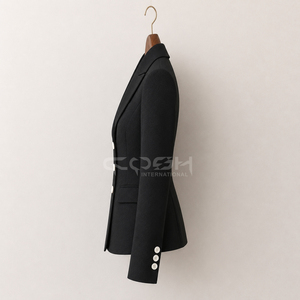 Blazer de Lana para Mujer, Cosh International Delta Sigma Sorority, Ropa Griega Cómoda, Cuello de Solapa, Corte Recto - Product Image 3