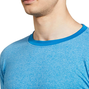 T-shirt pour homme en coton 100% - Coupe classique - Manches courtes - Respirant - Séchage rapide - Logo imprimé sur le devant - Col rond - Tricoté - Product Image 6