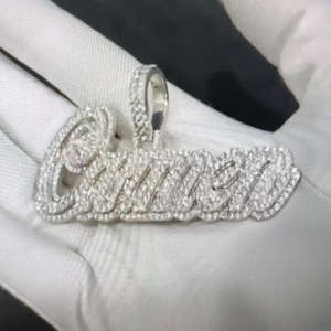 Colgante de Cabeza de León Rey de la Selva, Chapado en Oro de 14K con Moissanita Transparente en Plata de Ley 925, Superventas para Hombre - Product Image 1