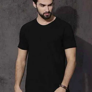เสื้อยืดผ้าฝ้ายทรงลำลองสำหรับผู้ชาย - Product Image 1