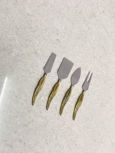 Ensemble d'ustensiles à fromage en acier inoxydable, 4 pièces, outils de service, compatibles lave-vaisselle - Product Image 5