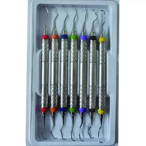 Juego de Curetas Dentales Gracey 1/2-13/14, Manuales, de Acero Inoxidable, Diseño CNC, Recubrimiento de Diamante, Periodontales, Shuja, Quirúrgicas - Product Image 4