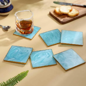 Premium Quality Colorful <b>Round</b> Wood Coasters Non-Slip <b>Mats</b> Eco-Friendly Durable Modern Design for Table Decoration Lowest Prices - Product Image 6