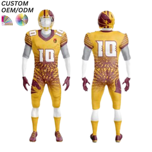 Maillot de rugby personnalisé respirant 100 % polyester imprimé, tenue de football par sublimation, OEM ODM, séchage rapide, sans manches - Product Image 1