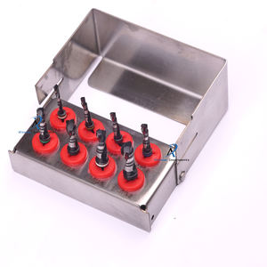 Kit de brocas para implantes dentales, 8 piezas, brocas quirúrgicas para hueso, para elevación de senos, separación de crestas y expansión de sockets, sistema de detención codificado por colores - Product Image 2