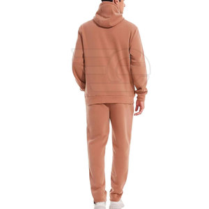 Survêtements d'entraînement actifs pour hommes, à capuche avec cordon de serrage, décontractés, pour l'hiver, la gym, la course à pied, le jogging, le fitness, l'extérieur, légers, 100% coton - Product Image 2
