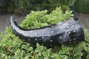 Cuerno para Beber Redondo de Estilo Vikingo, Hecho a Mano, Duradero y de Primera Calidad, con Acabado Pulido - Product Image 3